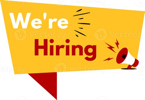 WE ARE HIRING! We are .